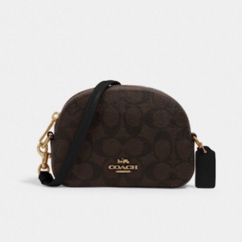 Coach Mini Serena Crossbody in Signature Canvas